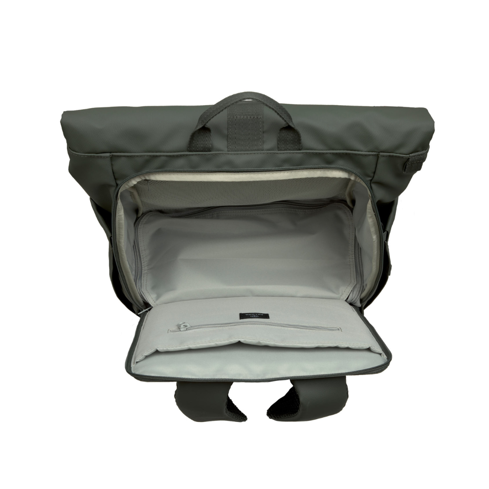 Fach Rückseite PALOPA Rolltop Backpack YOSKA Dark Olive