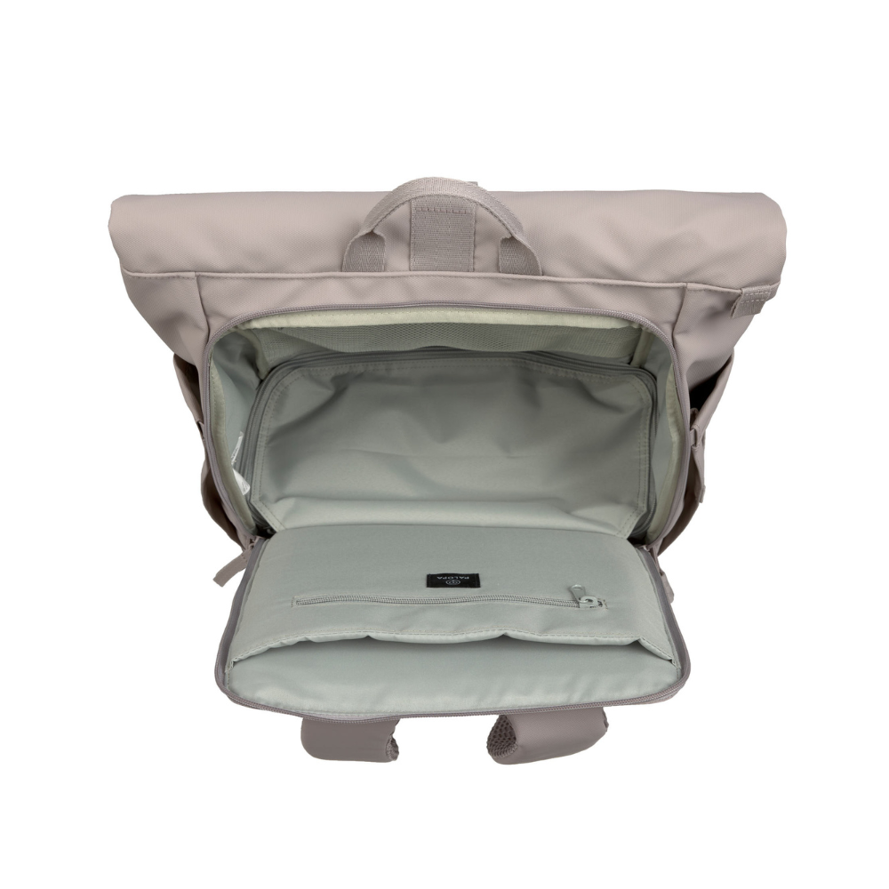 Fach Rückseite PALOPA Rolltop Backpack YOSKA Taupe