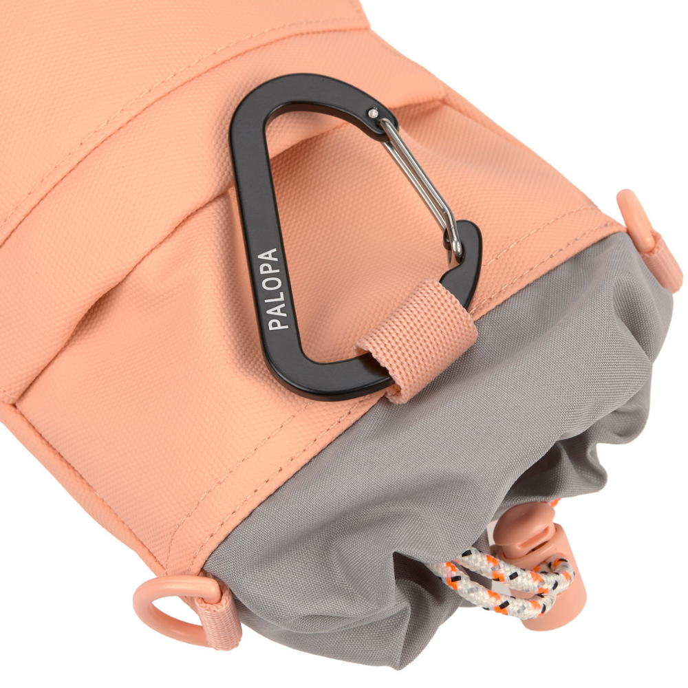 Karabiner Flaschen- & Leckerlitasche Boudi Peach - PALOPA