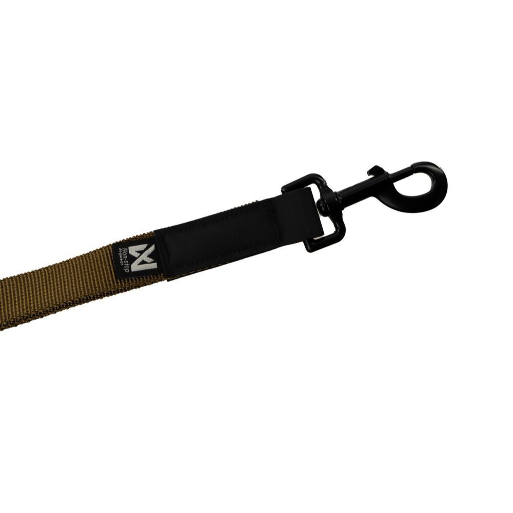 Bolzenkarabiner Hundeleine TOURING Bungee Leash WD olive 2,8m - non-stop dogwear®