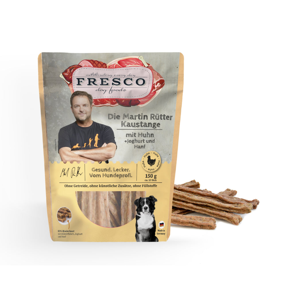 Die Martin Rütter Kaustange mit Huhn, Joghurt und Hanf - FRESCO