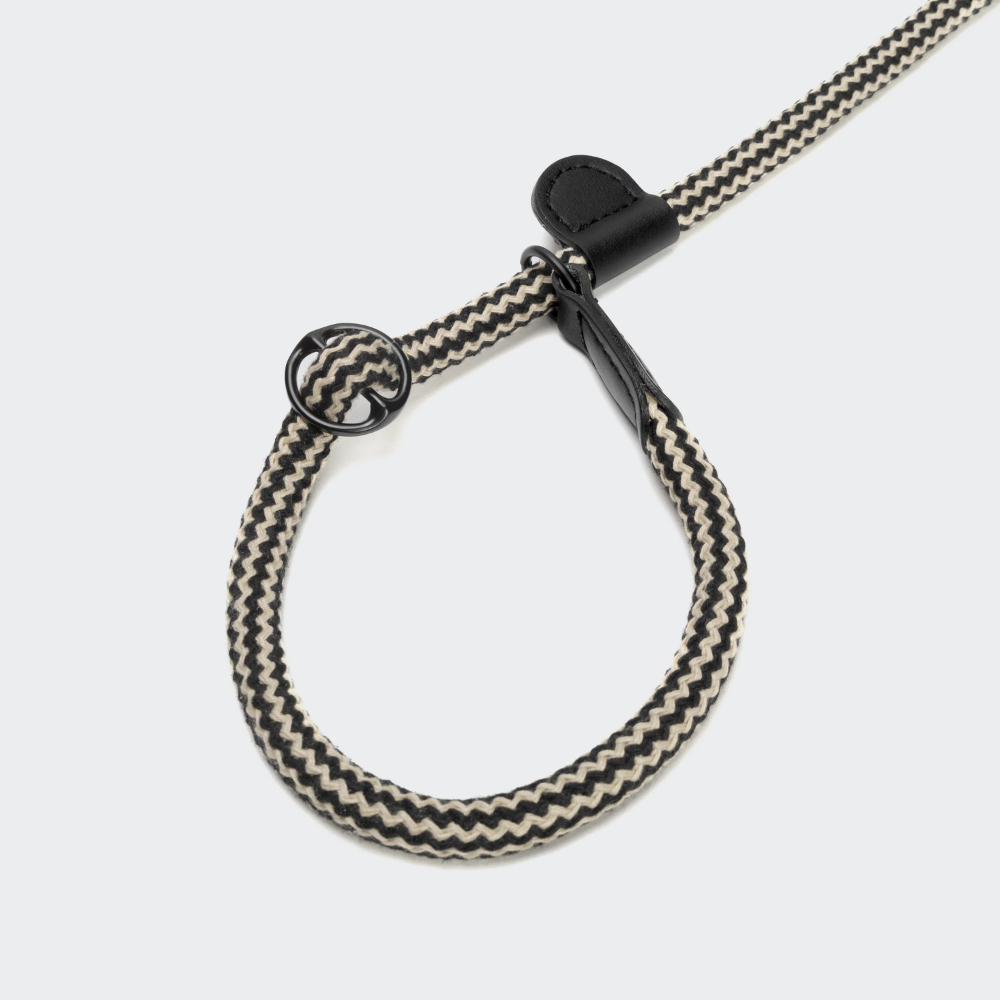 Kopfschlaufe Cloud7 Retrieverleine Mauerpark ZickZack Schwarz