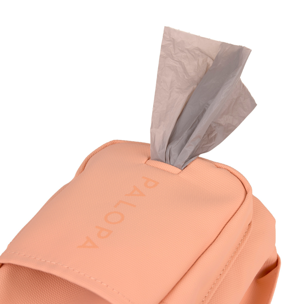 Kotbeutelspender Flaschen- & Leckerlitasche Boudi Peach - PALOPA