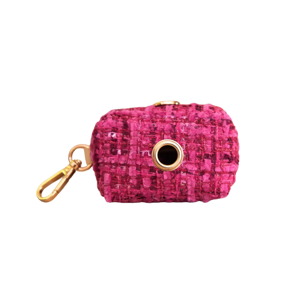 Kotbeutelspender Tweed CHLOE Pink - floofs & cookies