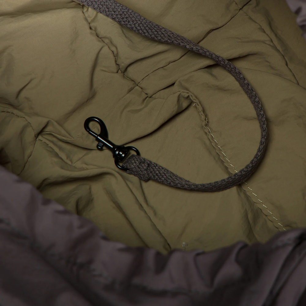 Kurzleine Cloud7 LTTL Hundetragetasche Puffer Dark Grey Khaki