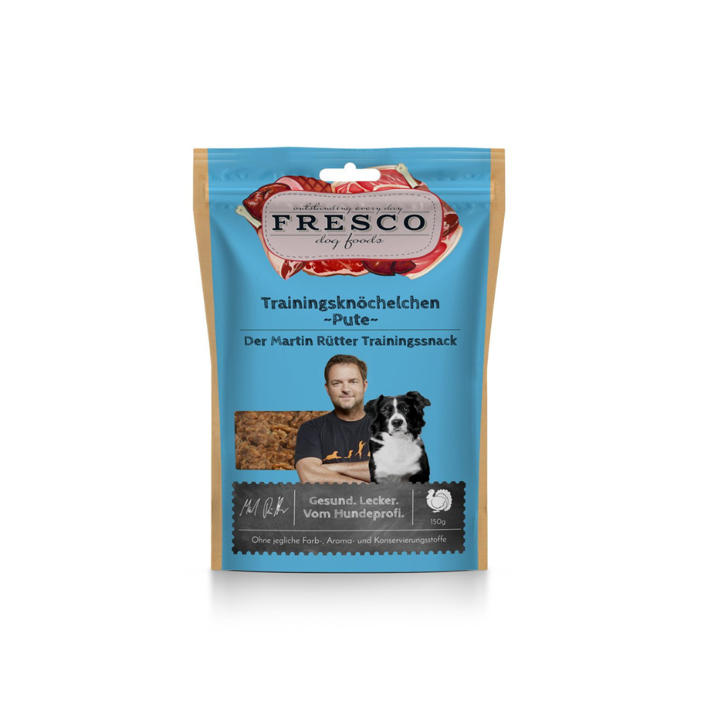 Leckerli Martin Rüter Trainingsknöchelchen Pute 150 g - FRESCO