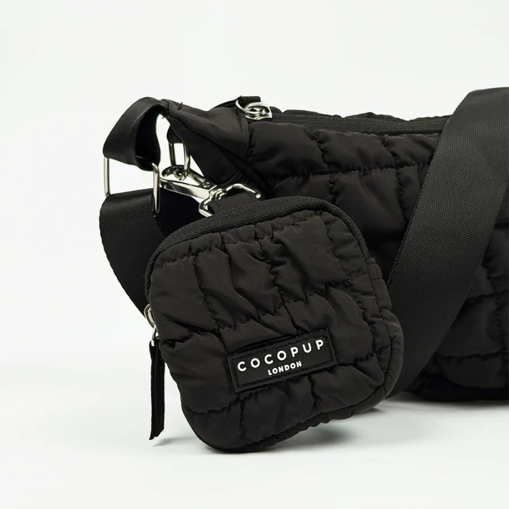 Leckerlibeutel zur Gassitasche Crossbody Puffer Bag ONYX - Cocopup London