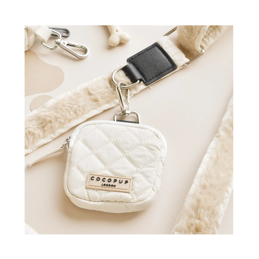 Ersatz-Leckerlibeutel zur Gassitasche Dog Walking Bag gesteppt creme - COCOPUP London