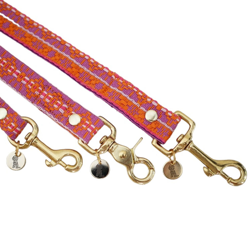 Karabinergrößen Leine Sole 2 m verstellbar - Fräulein Lotti