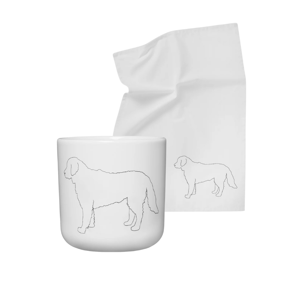 Lieblingspfote GOLDEN RETRIEVER Tasse & Geschirrtuch Bundle
