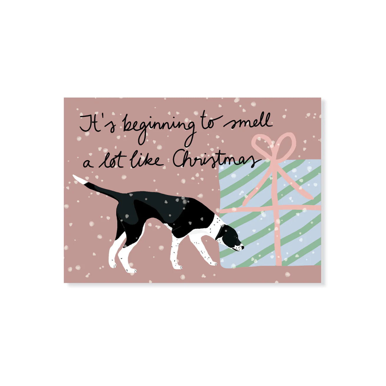 Lieblingspfote Grußkarte "IT´S BEGINNING TO SMELL A LOT LIKE CHRISTMAS"