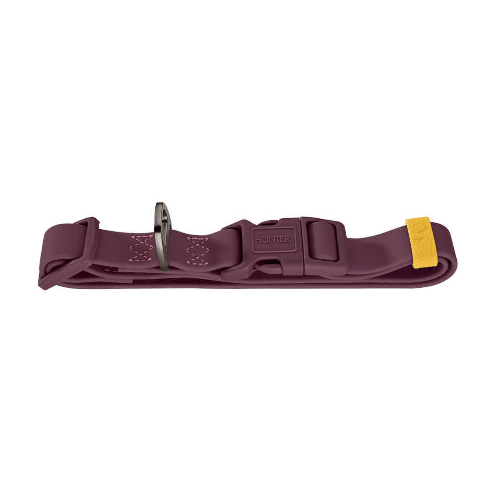 Liegebild Halsband Havanna Brombeer Steckverschluß - HUNTER