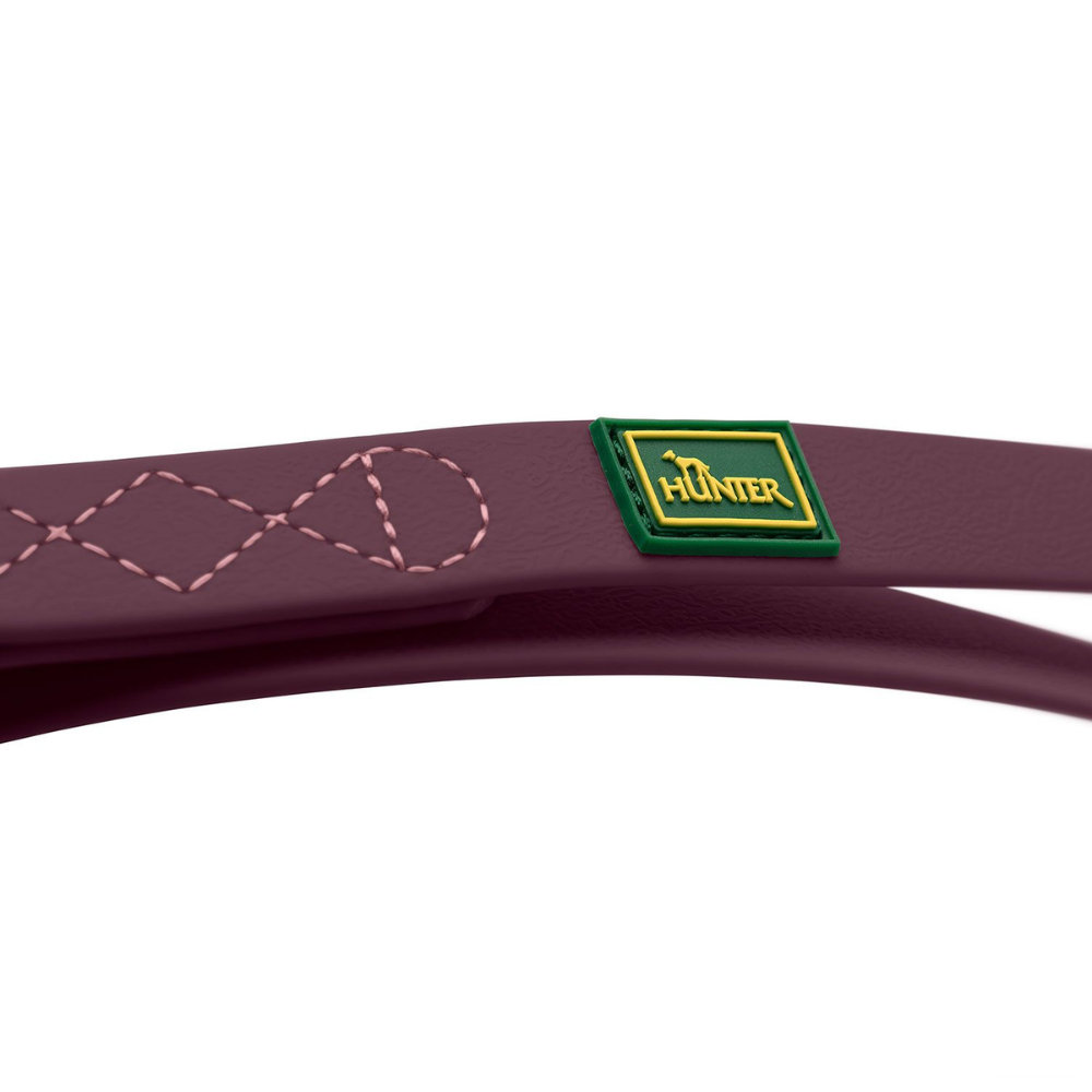 Logo Verstellbare Führleine Havanna Brombeer - HUNTER