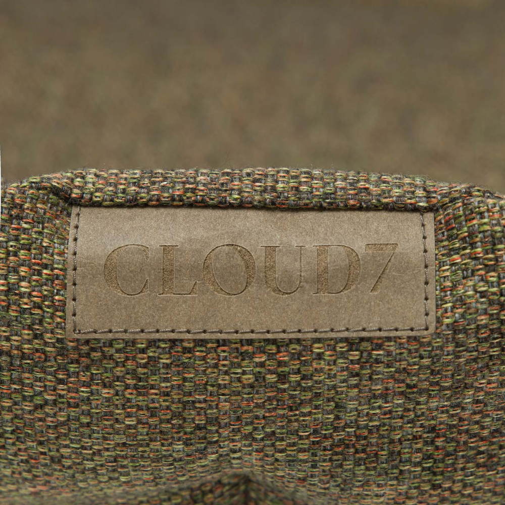 Logo & Material Cloud7 Hundebett LAZY Mélange Olive Hundekissen