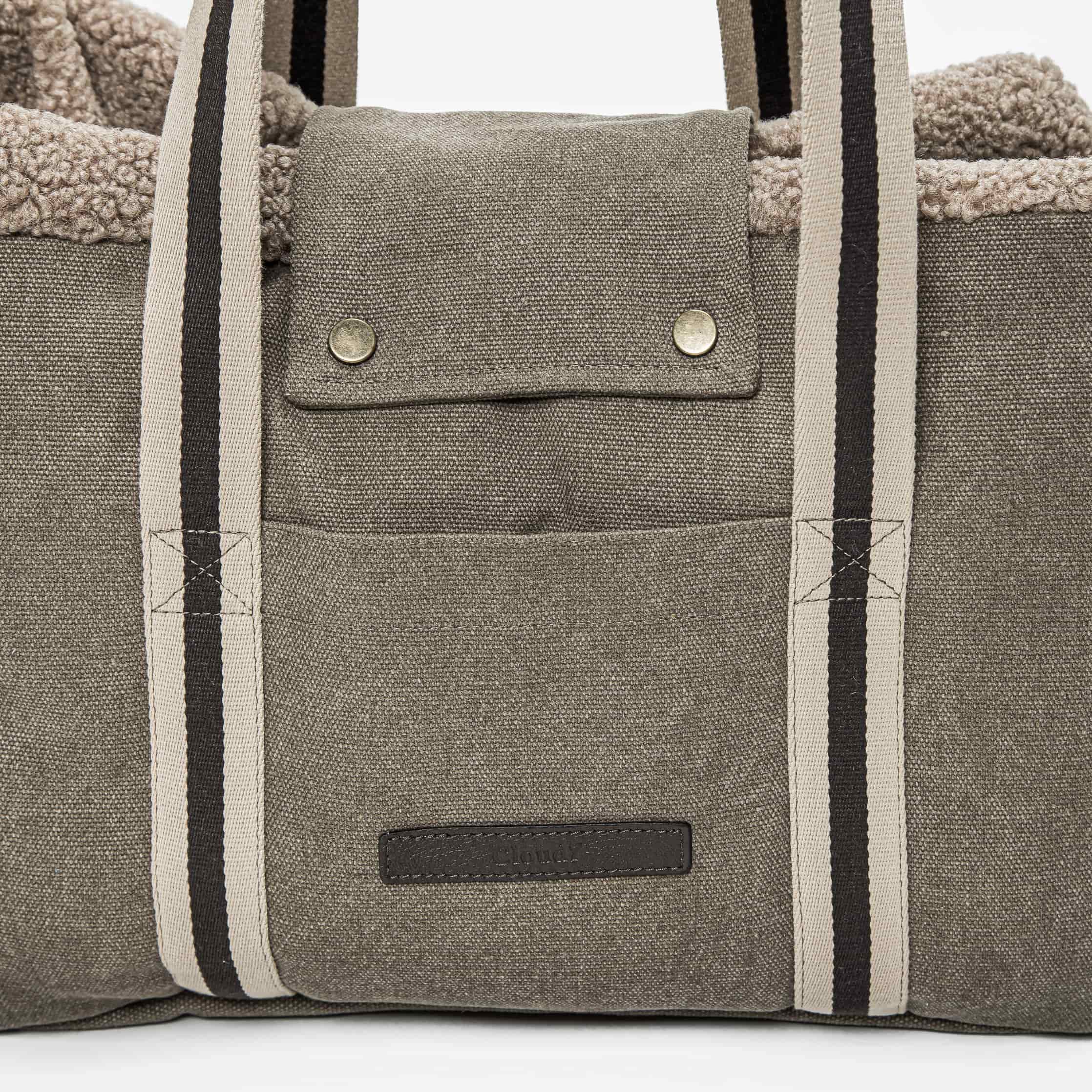 Seitentasche Cloud7 Hundetasche Lucca Canvas Sand