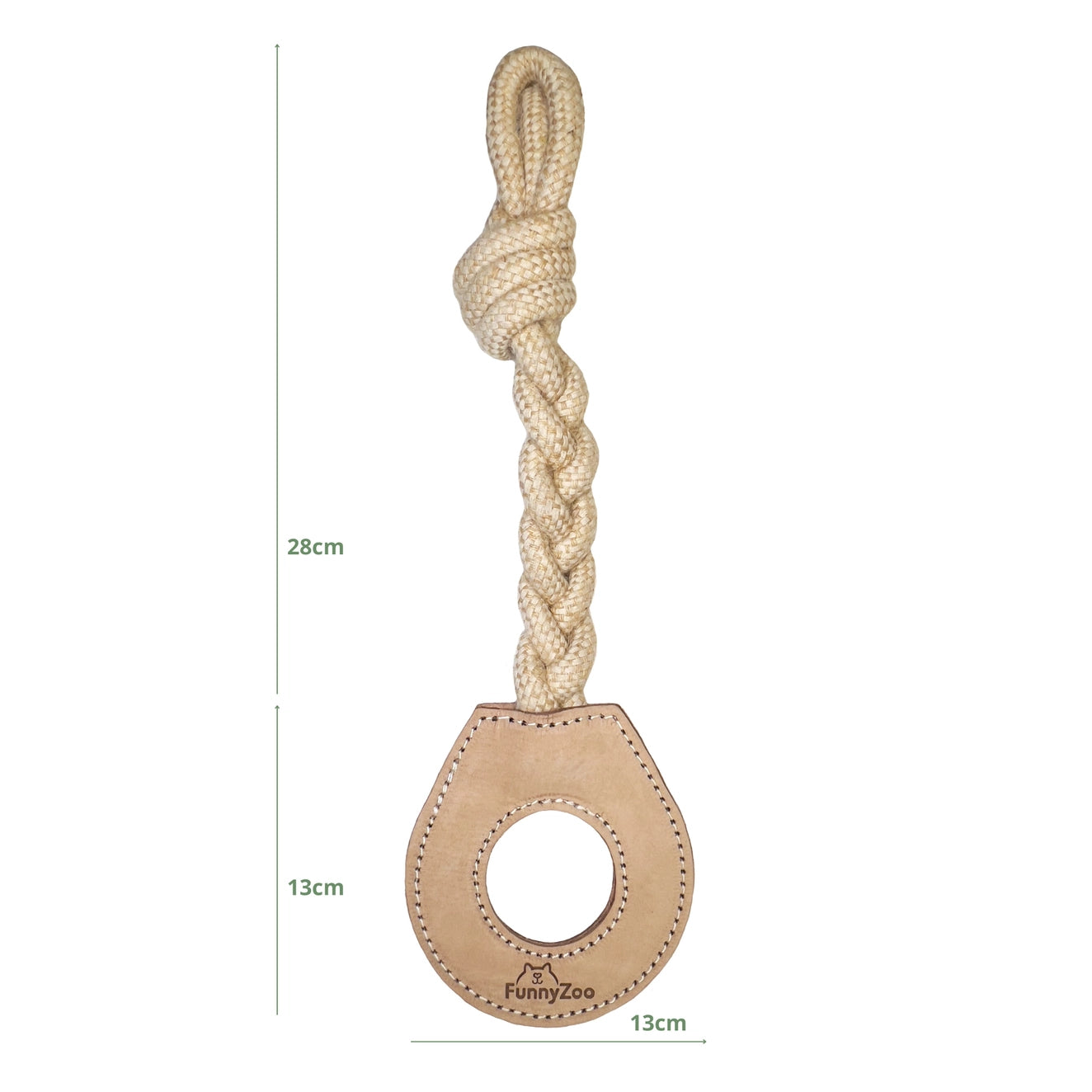 Hundespielzeug Zergel CIRCLE aus Leder