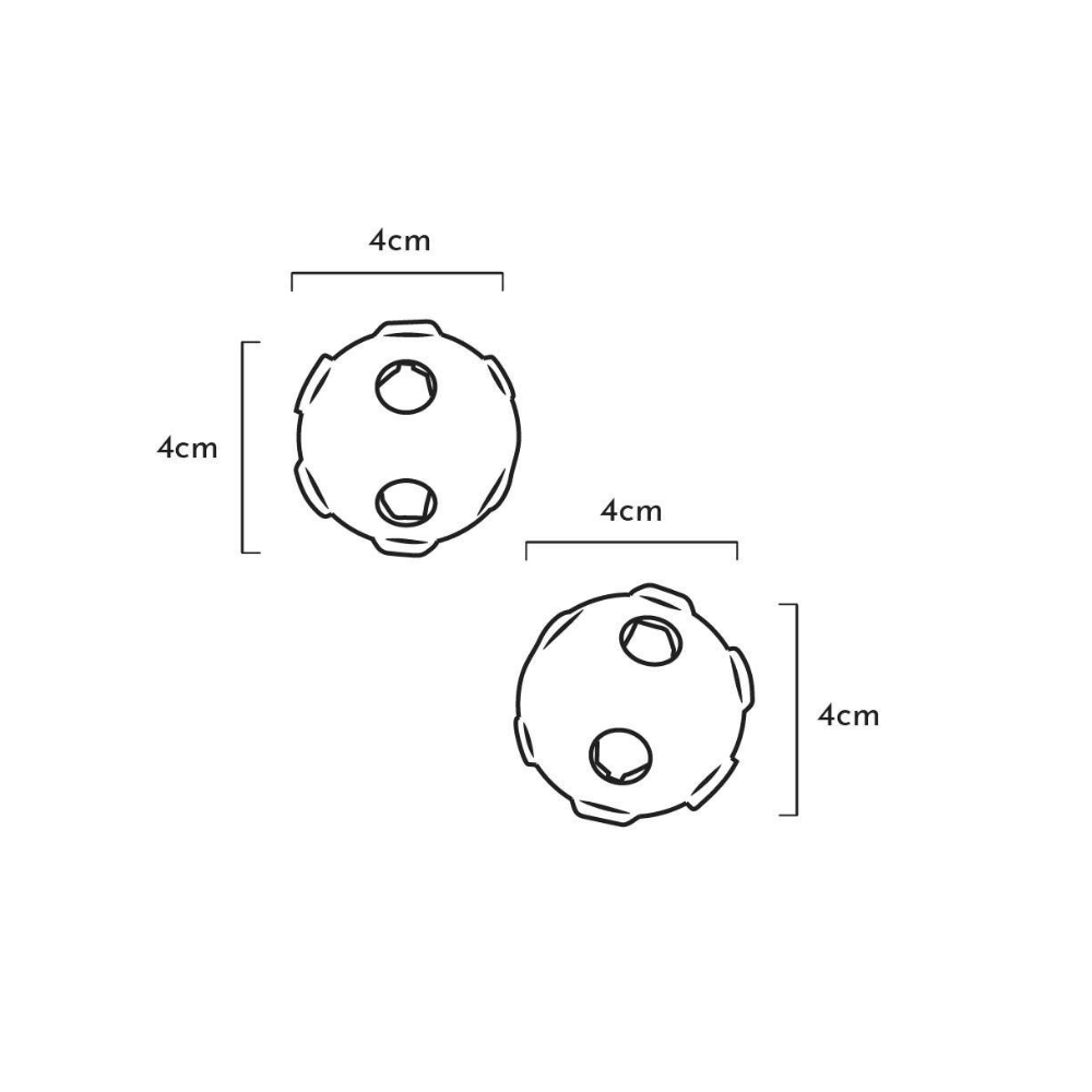 Maße Hundespielzeug Rub Hole Small - retorn