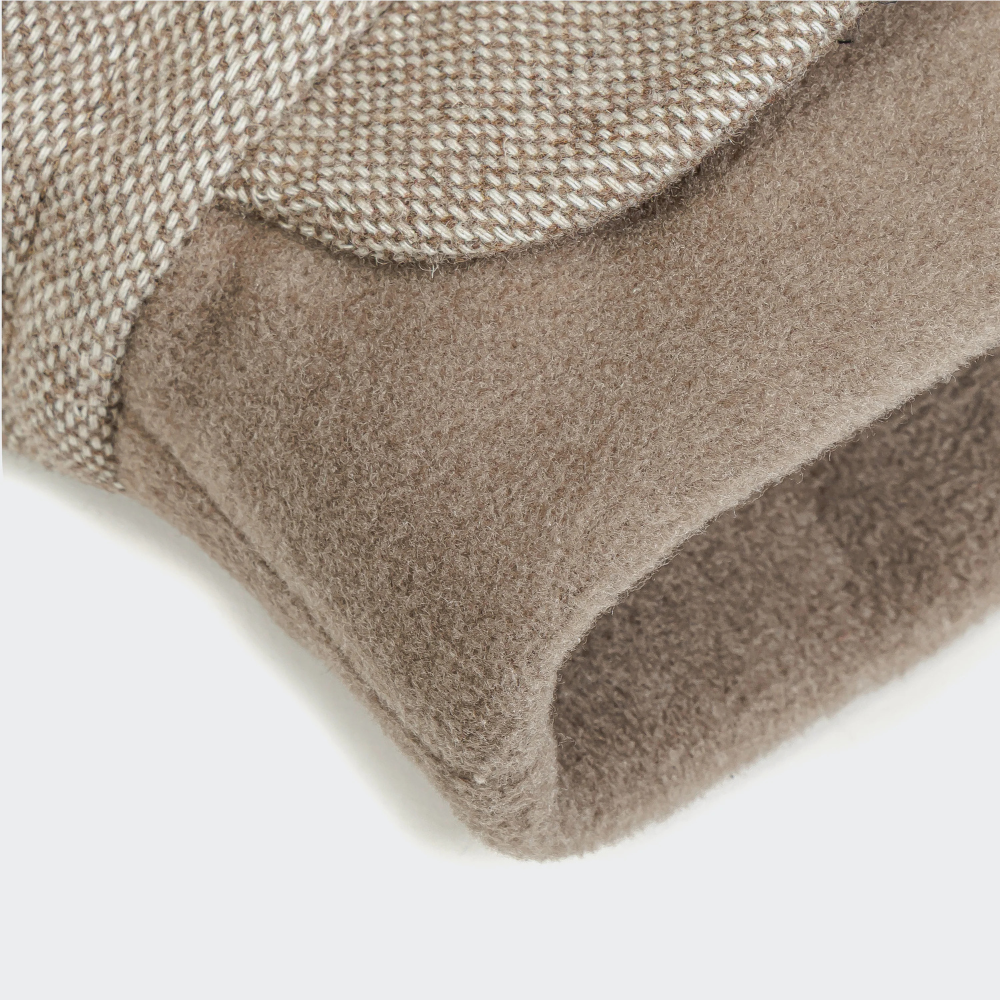 Material Halsöffnung Cloud7 Hundemantel DACKEL Brooklyn Tweed Beige