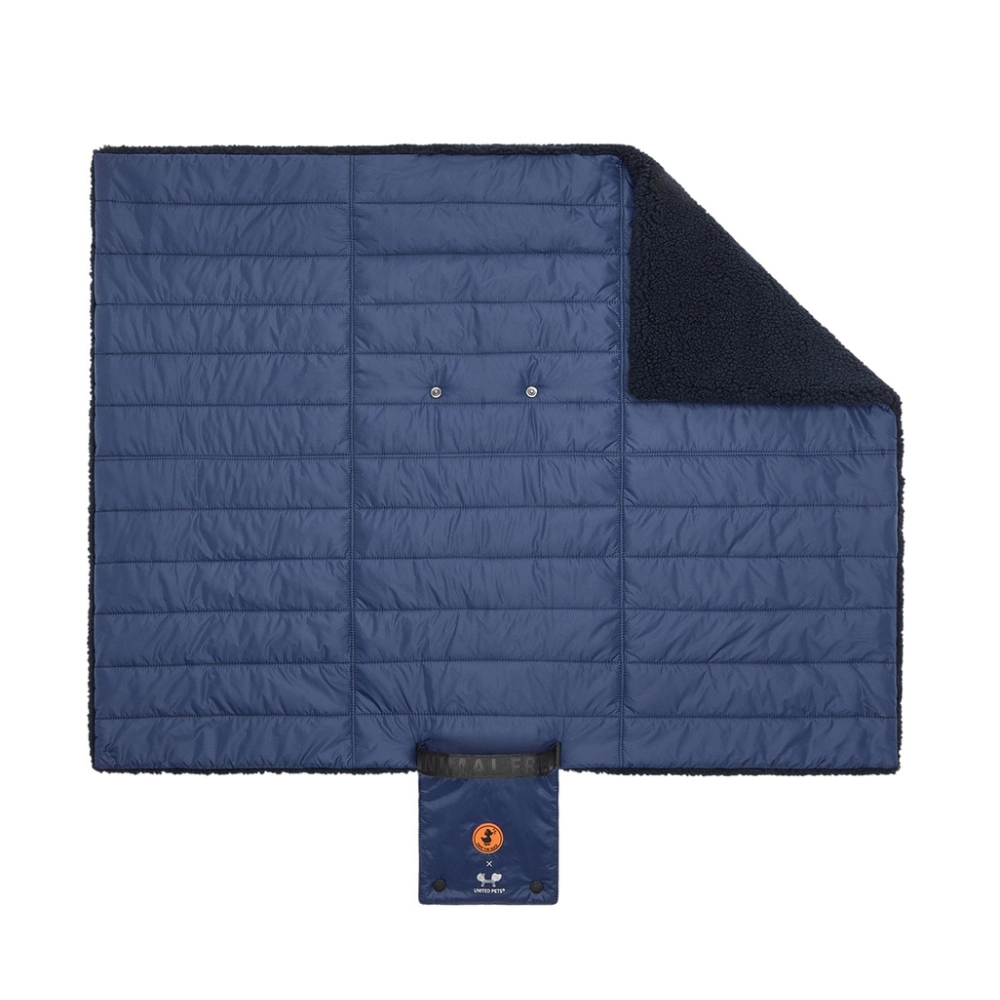 Material Ober- & Unterseite SAVE THE DUCK X United Pets Travelmatte COZY TEDDY Blau