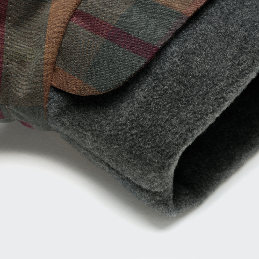 Material Halsöffnung Cloud7 Hundemantel DACKEL Brooklyn Waxed Tartan