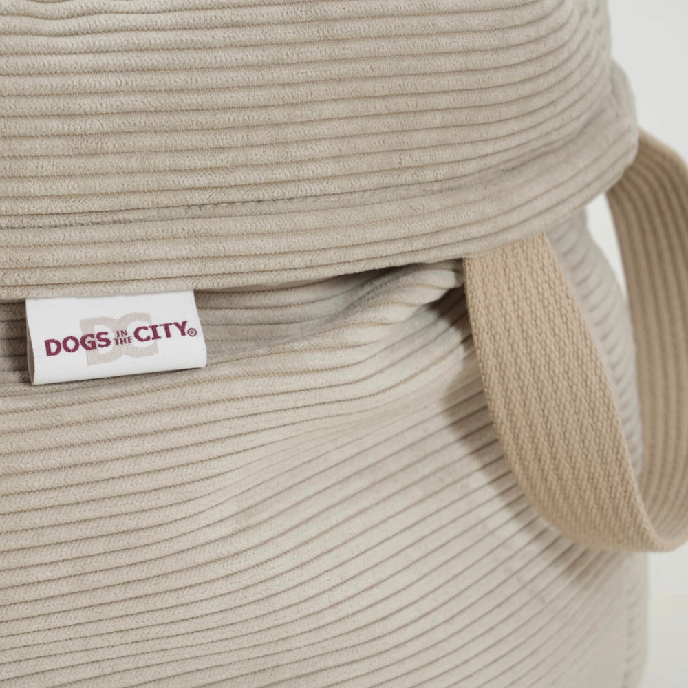 Material Hundebett Körbchen CHELSEA Cord Gravel - Dogs in the City