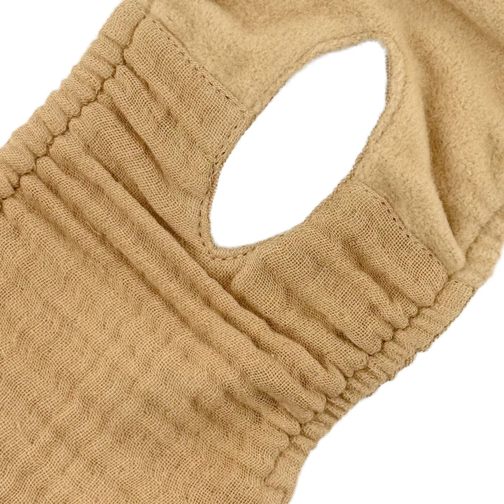 Material Innenseite Läufigkeitshöschen LOU aus Bio-Baumwolle SAND - lill's