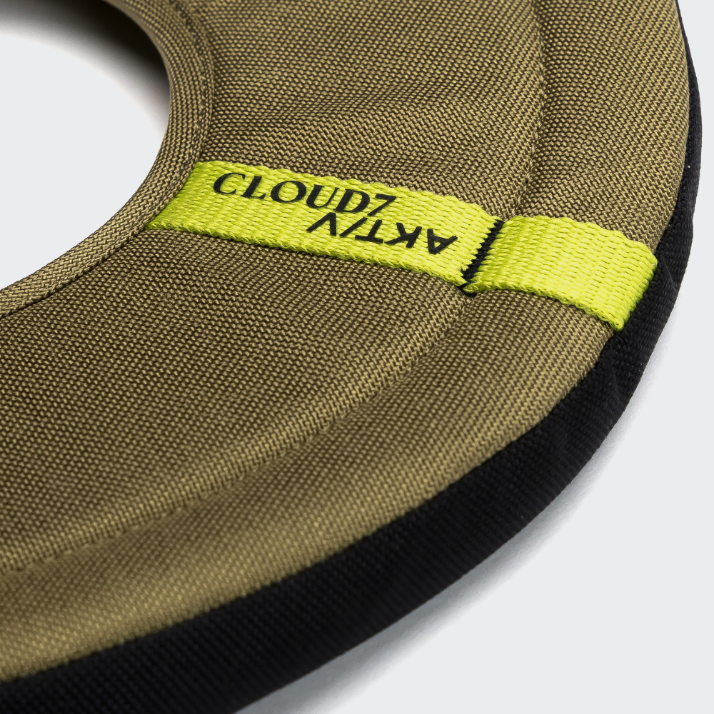 Material & Logo Cloud7 Hundespielzeug Frisbee Aktiv Khaki
