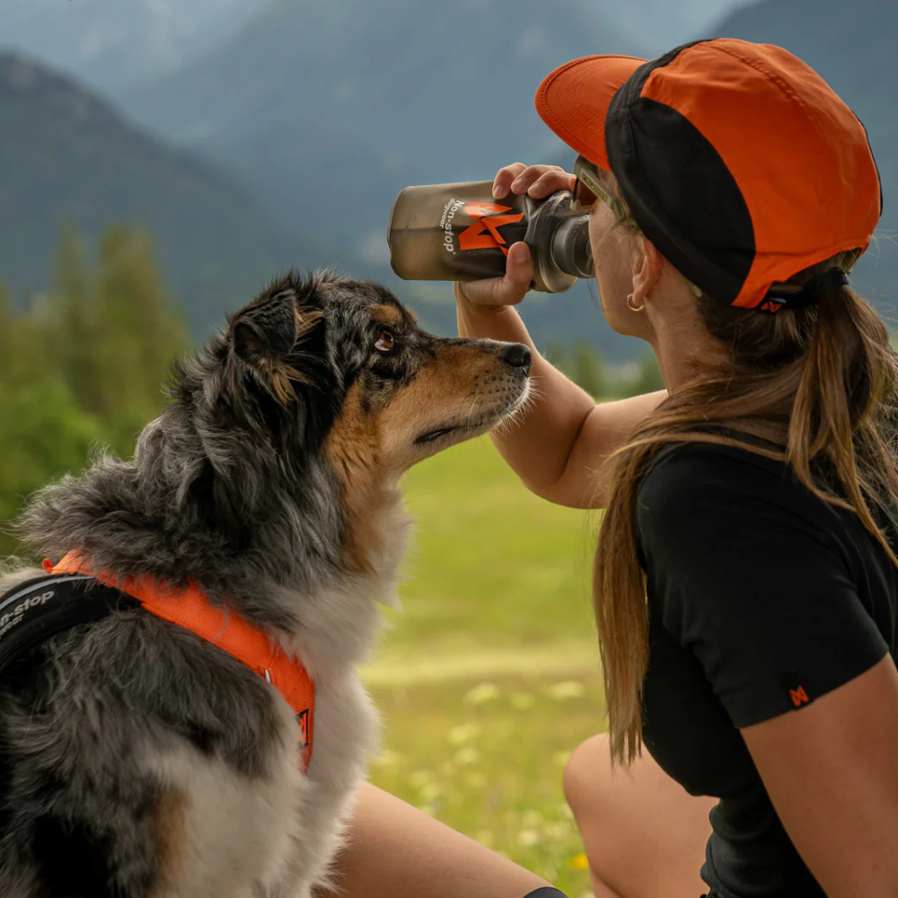 Mensch mit Softflask Trinkflasche 500 ml - non-stop dogwear