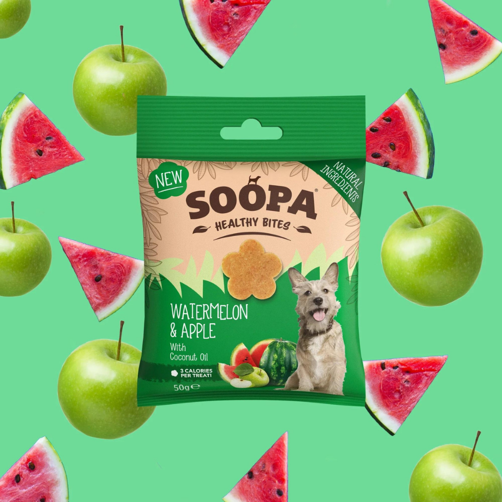 Moodbild Hundeleckerli Wassermelone & Apfel Healthy Bites - Soopa
