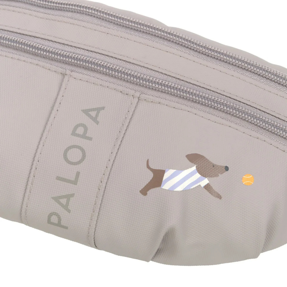 Motiv Vorderseite Gassitasche Mini ENJA Taupe - PALOPA
