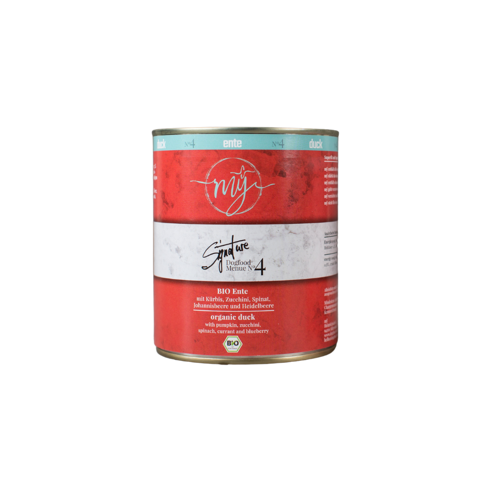Mÿ Signature No. 4 Bio-Ente. Kürbis. Zucchini. Spinat. Johannisbeere 820g