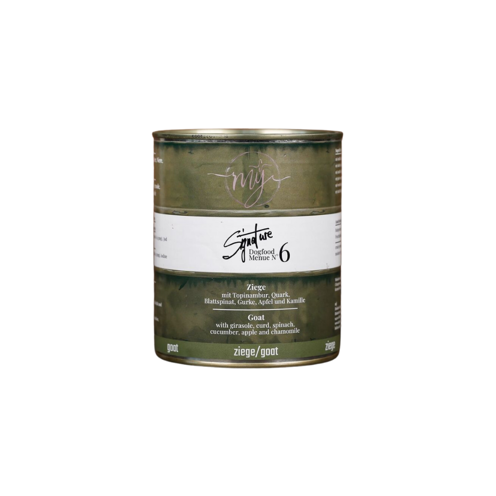 Mÿ Signature No. 6 Ziege. Topinambur. Quark. Blattspinat. Gurke 820g