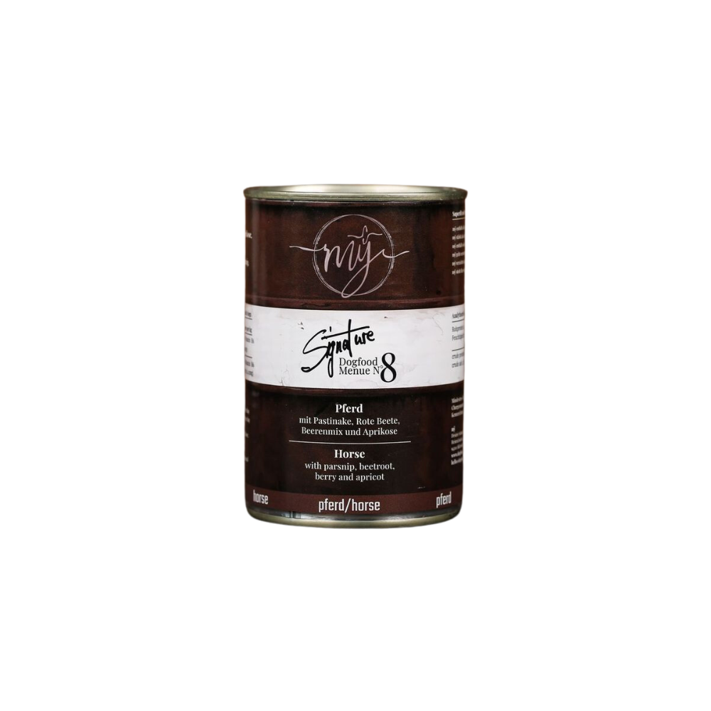 Mÿ Signature No. 8 Pferd. Pastinake. Rote Beete. Beeren. Aprikose 410g