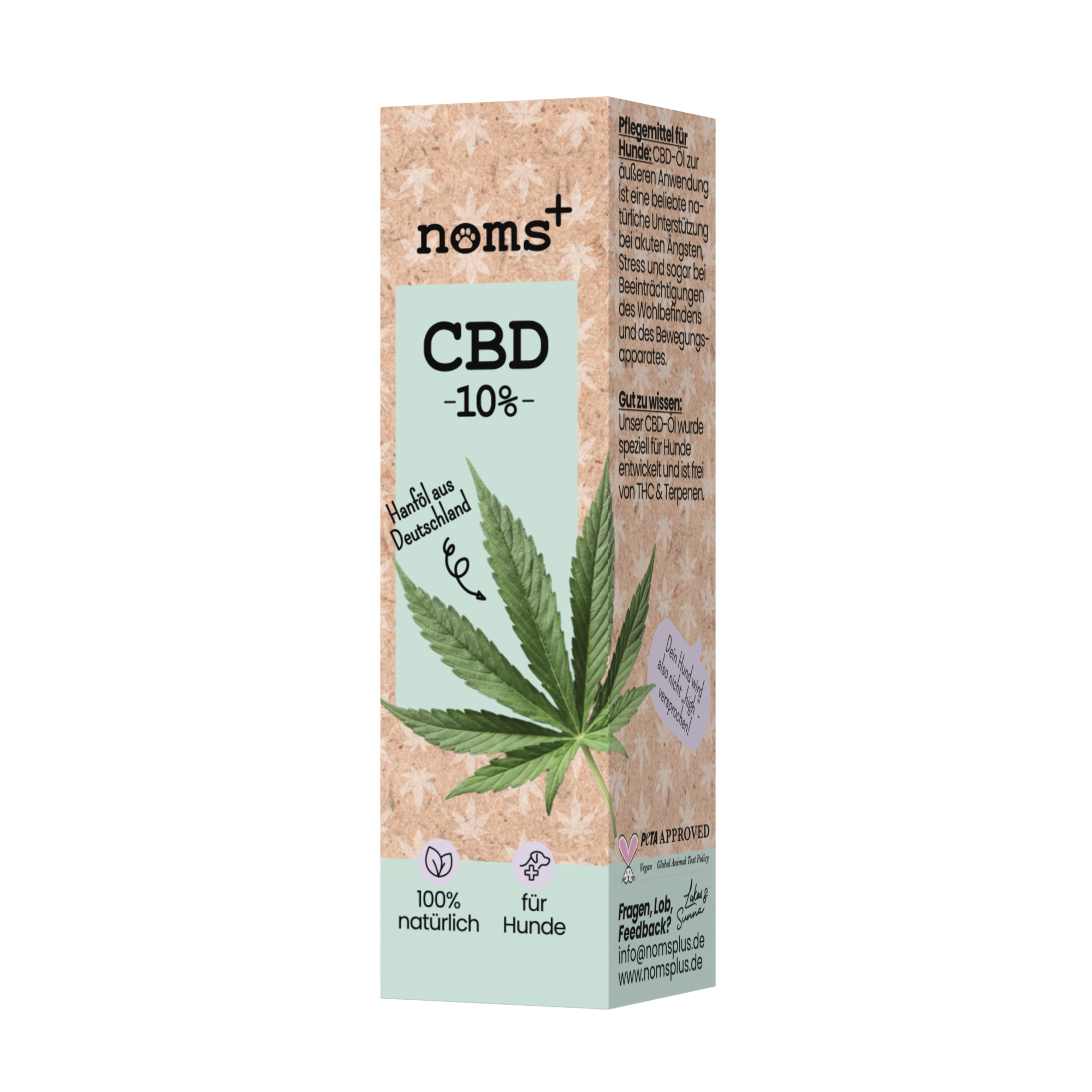 Noms+ CBD Tropfen für Hunde zur äußerlichen Anwendung