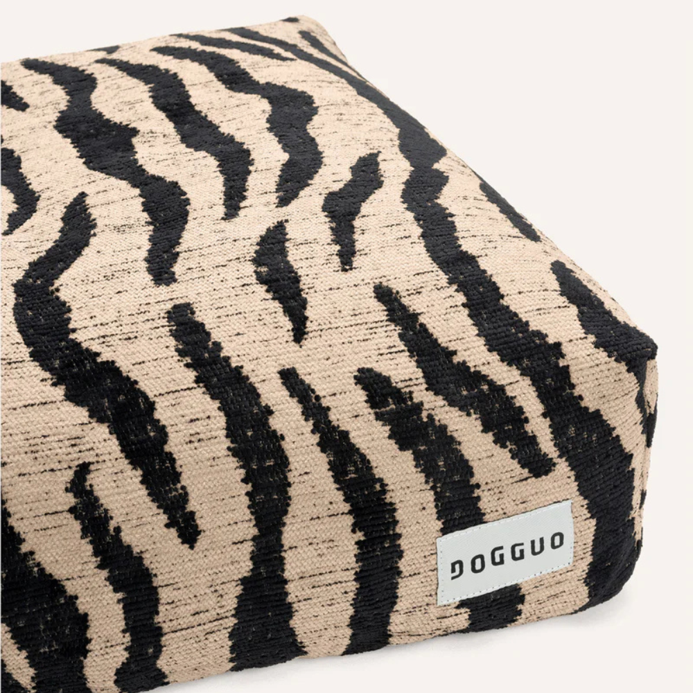 Nahaufnahme Zebra Hundekissen Beige/Black - DOGGUO