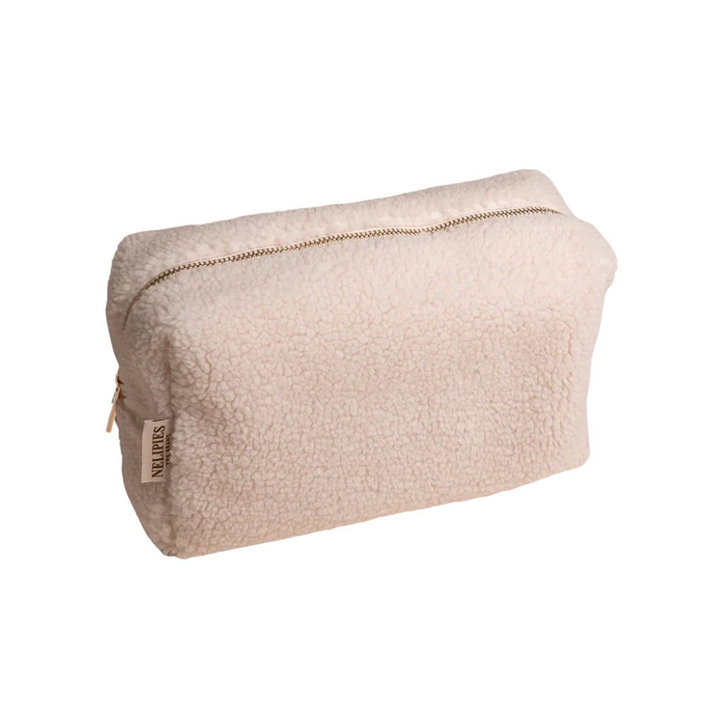 Kosmetiktasche Teddy Bag Small Beige - Nelipies