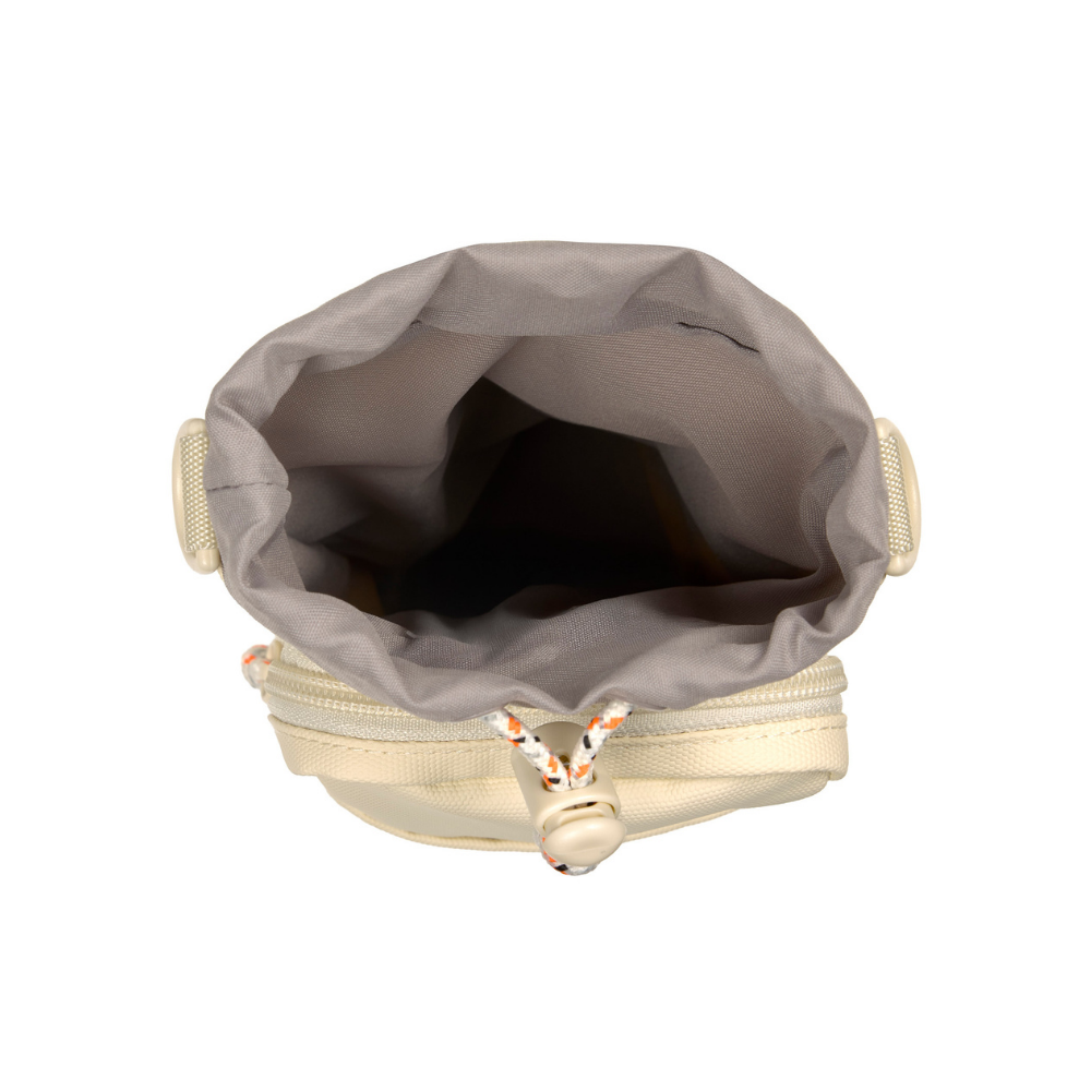 Öffnung von oben Flaschen- & Leckerlitasche Boudi Vanilla - PALOPA