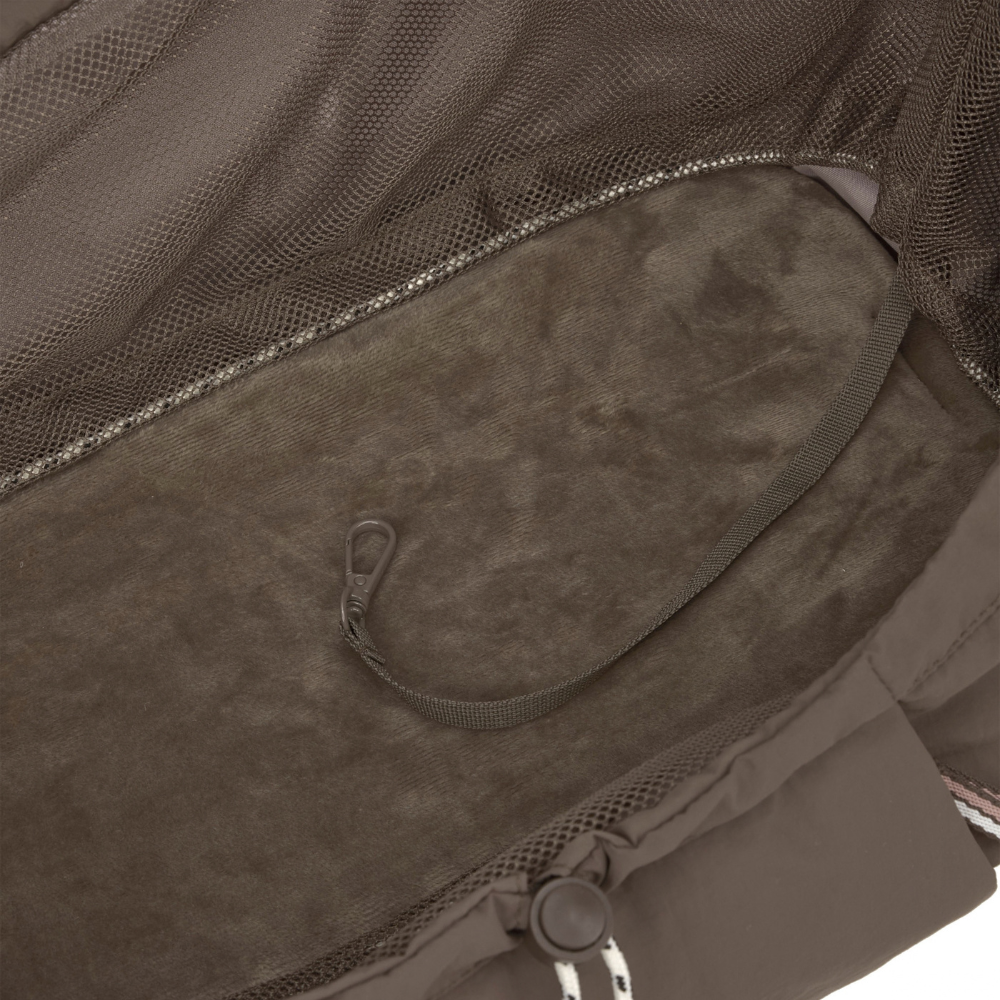 PALOPA Hundetasche Dog Bag Bara Crinkled Chocolate Kurzleine