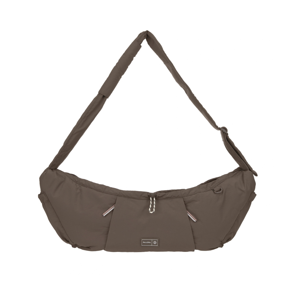 PALOPA Hundetasche Dog Bag Bara Crinkled Chocolate Vorderseite