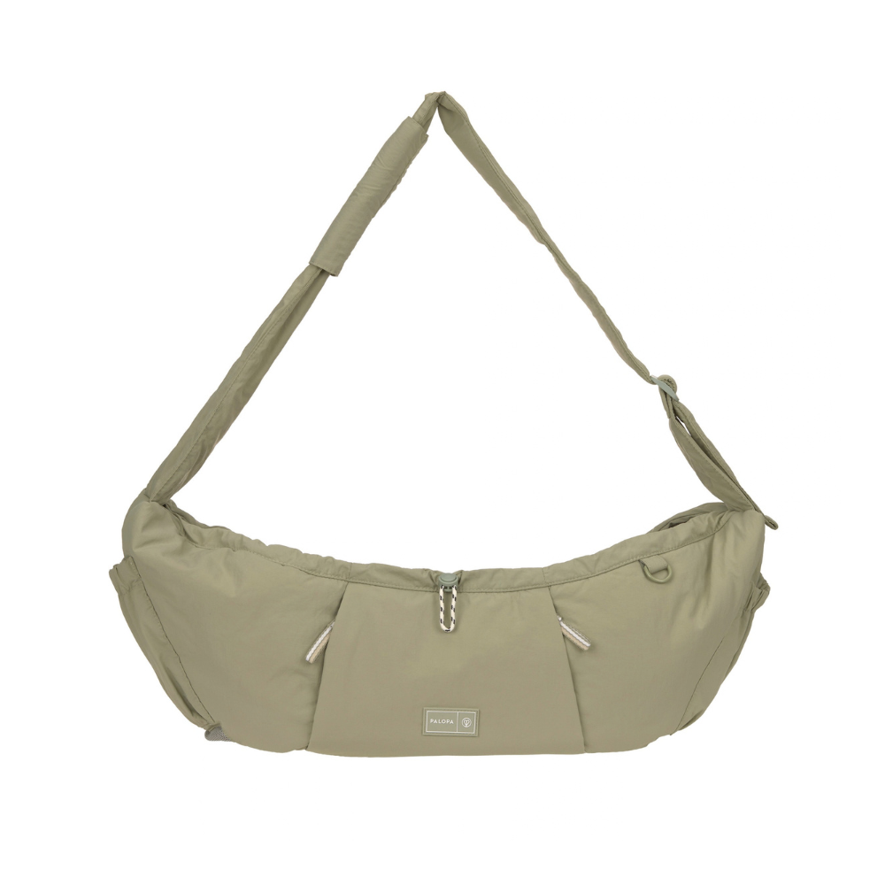 PALOPA Hundetasche Dog Bag Bara Crinkled Pale Olive Vorderseite