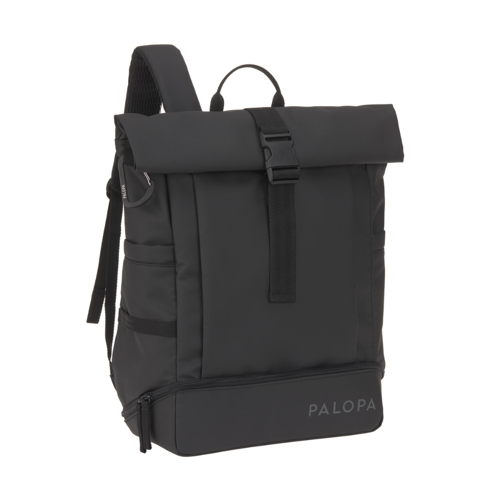 PALOPA Rolltop Backpack Rucksack YOSKA Black