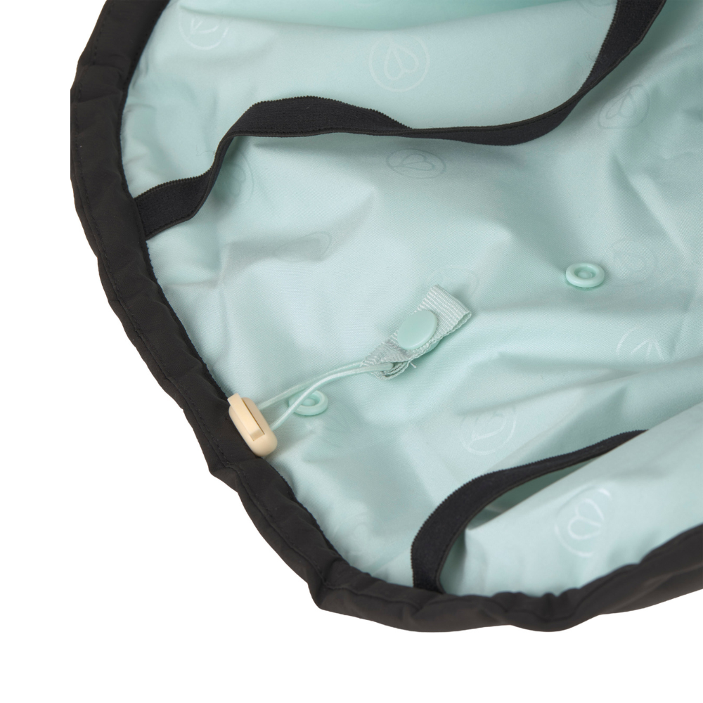 PALOPA Wintermantel Nolia Black Befestigung Gummizug hinten