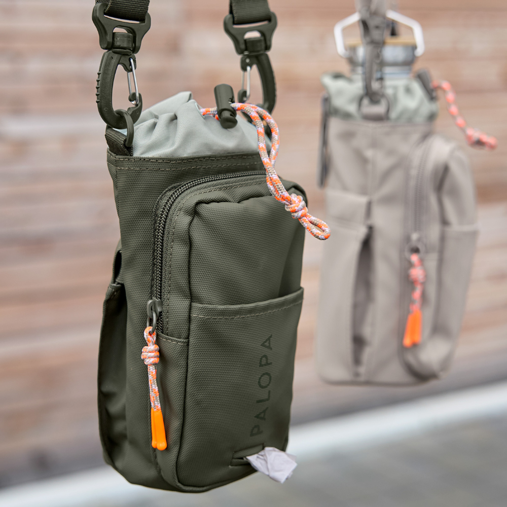 Moodbild Fokus Flaschen- und Leckerlitasche Boudi Dark olive - PALOPA