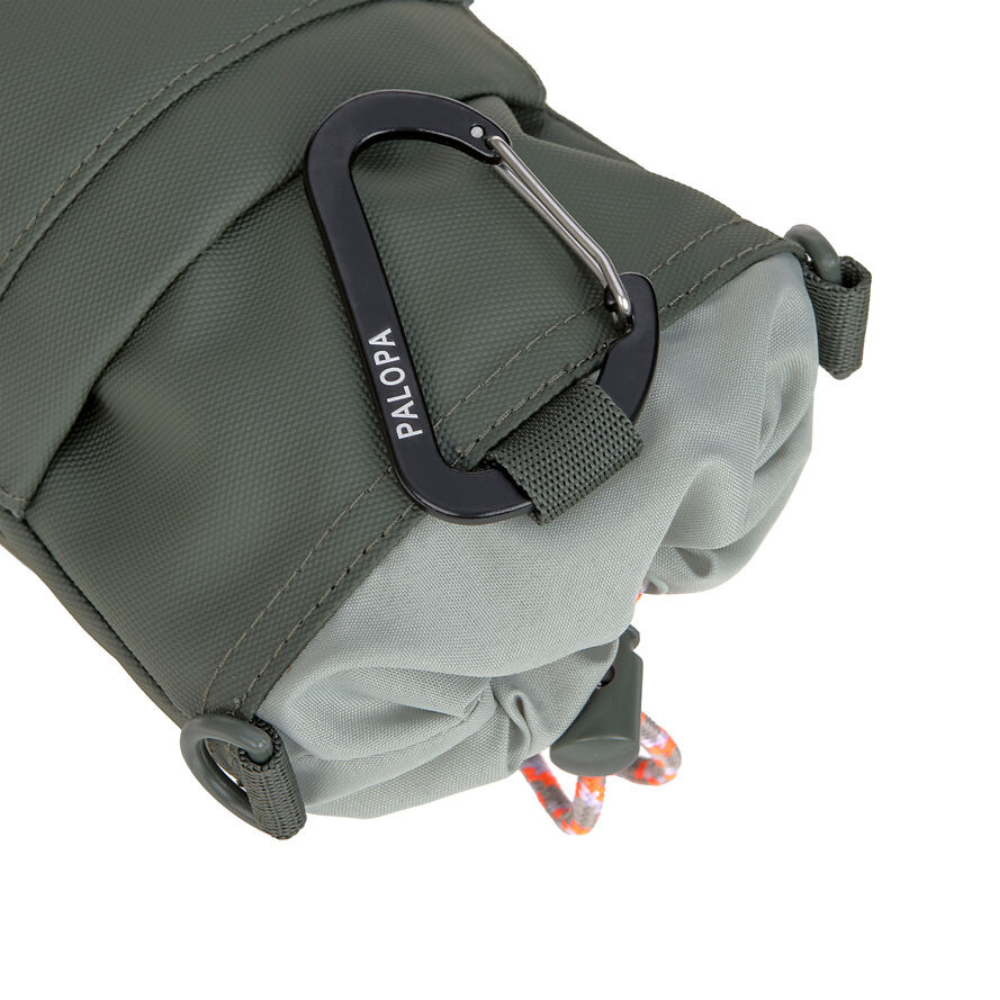 Karabiner Flaschen- und Leckerlitasche Boudi Dark olive - PALOPA