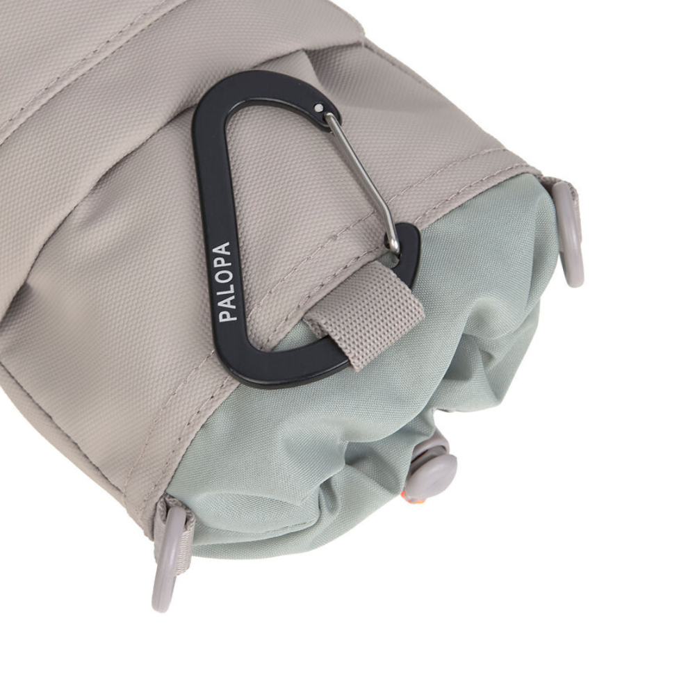 Karabiner Flaschen- und Leckerlitasche Boudi Taupe - PALOPA