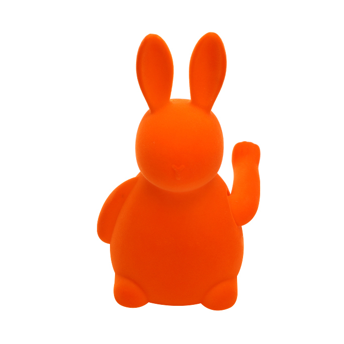 Winke Hase Poly H20cm beflockt oder mit Glitzer oder irisierend