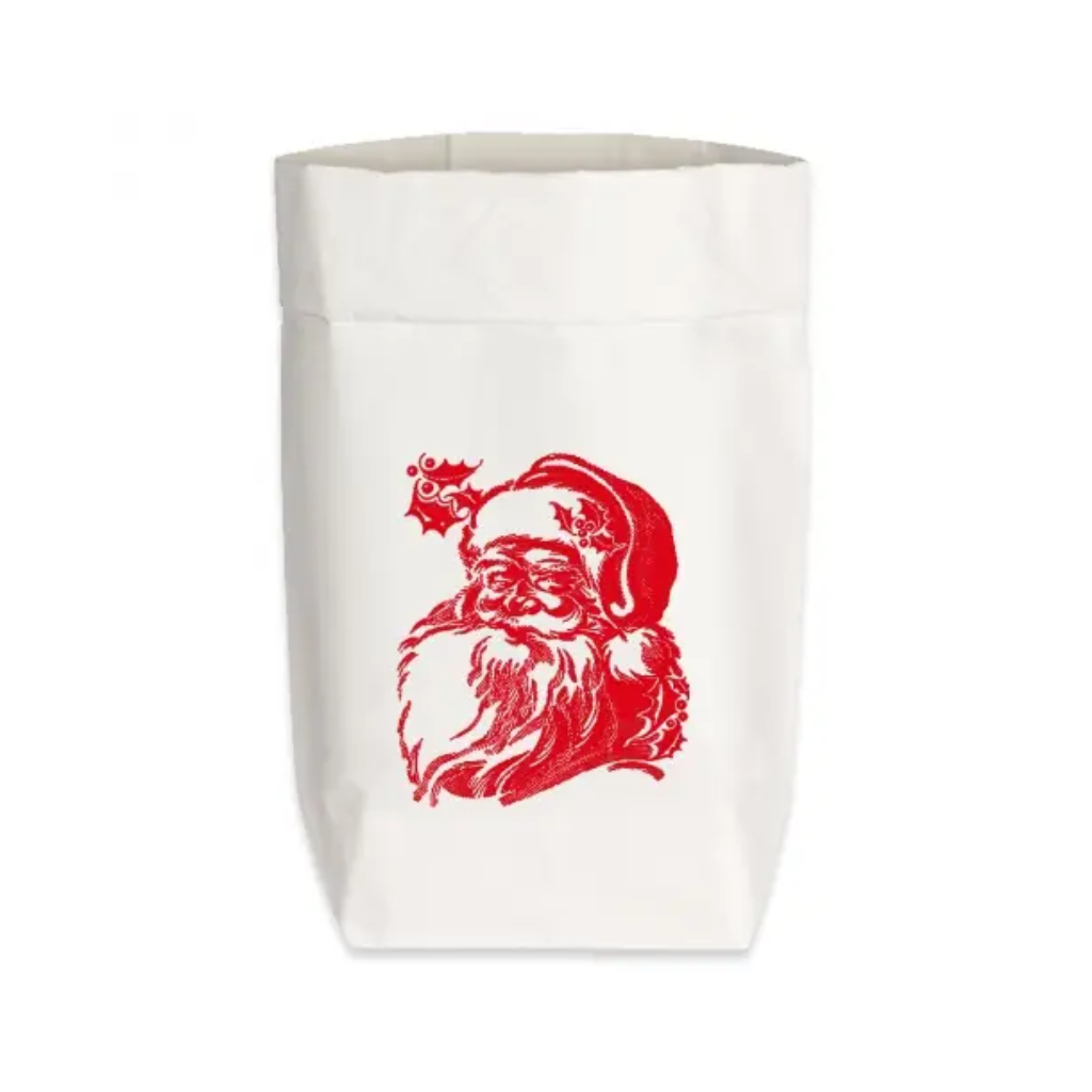 Paperbags Small weiss WEIHNACHTSMANN Rot - 17;30