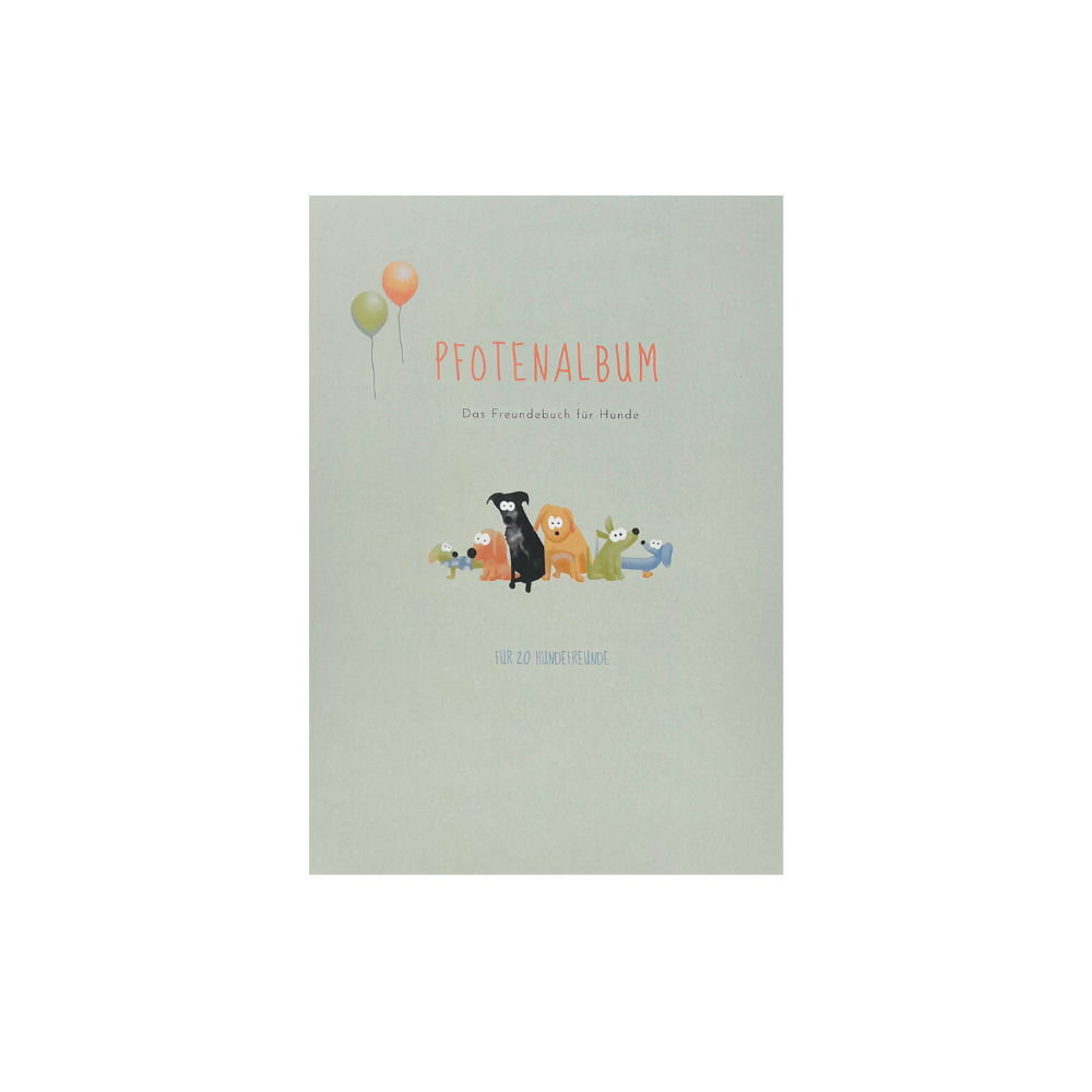 Pfotenalbum - Das Freundebuch für Hunde für 20 Hundefreunde - Buchbilderei