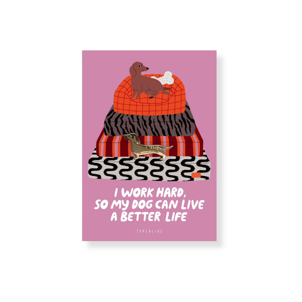 Pin / Better Life No. 2 Anstecker & Karte - typealive