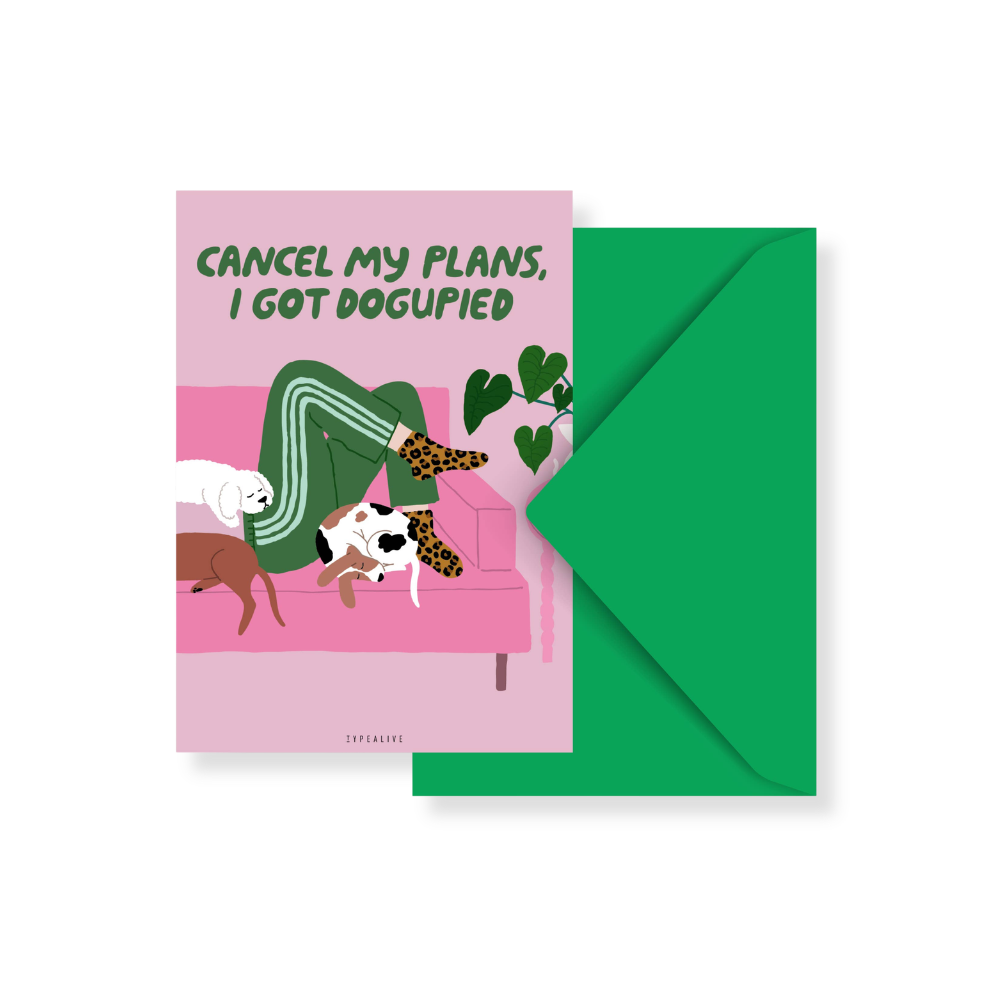 Postkarte / Petisfaction "Dogs" Dogupied - typealive